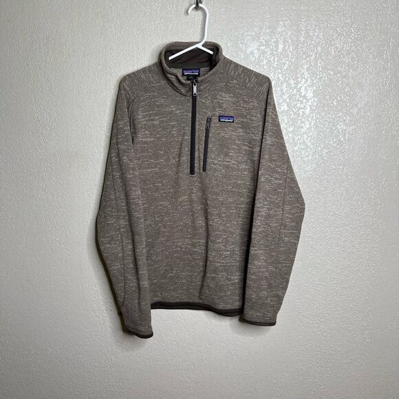 Patagonia Men’s Light Brown 1/2 Zip Better Sweater Large - Picture 1 of 5